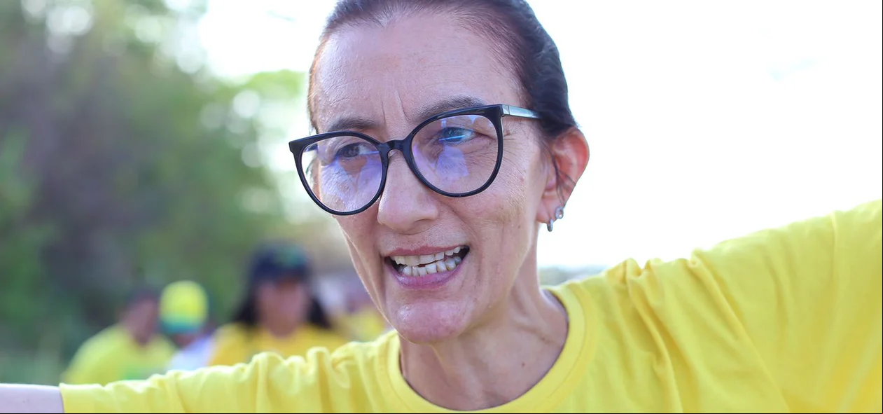 Adriana Mourato, apoiadora do presidente