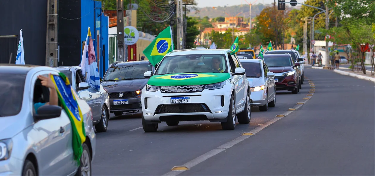 Carreata em apoio ao presidente