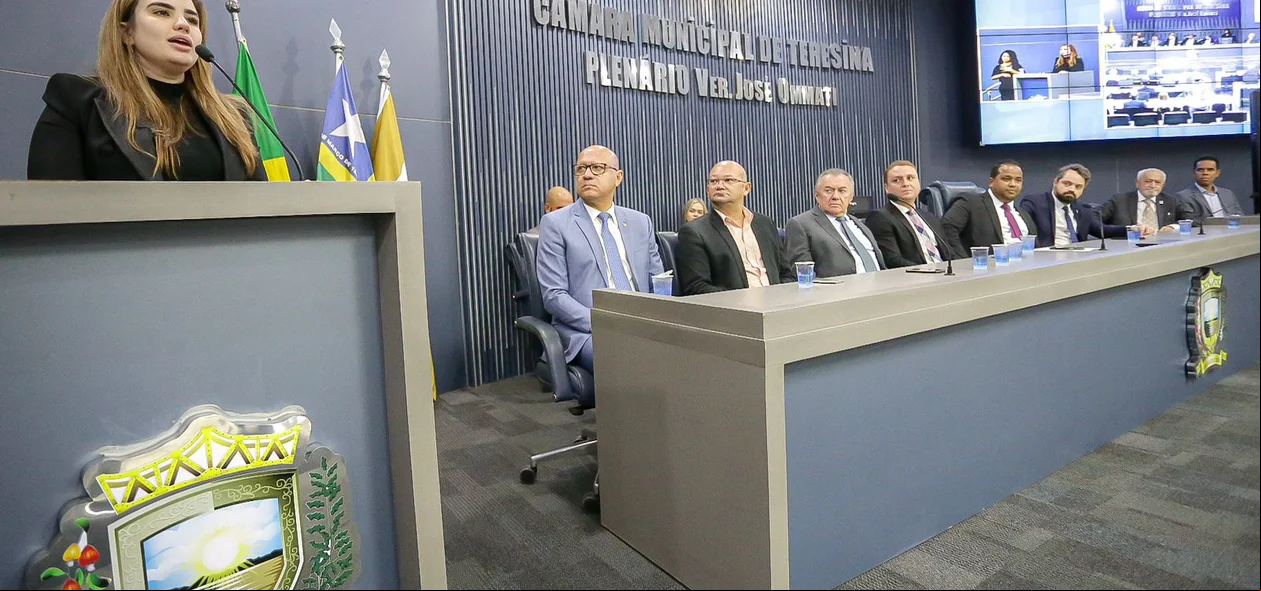 Bárbara do Firmino no plenário da Câmara Municipal de Teresina