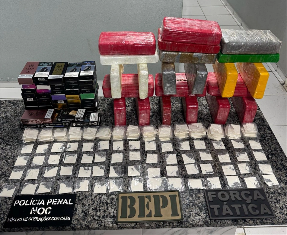 Droga apreendida pelo BEPI