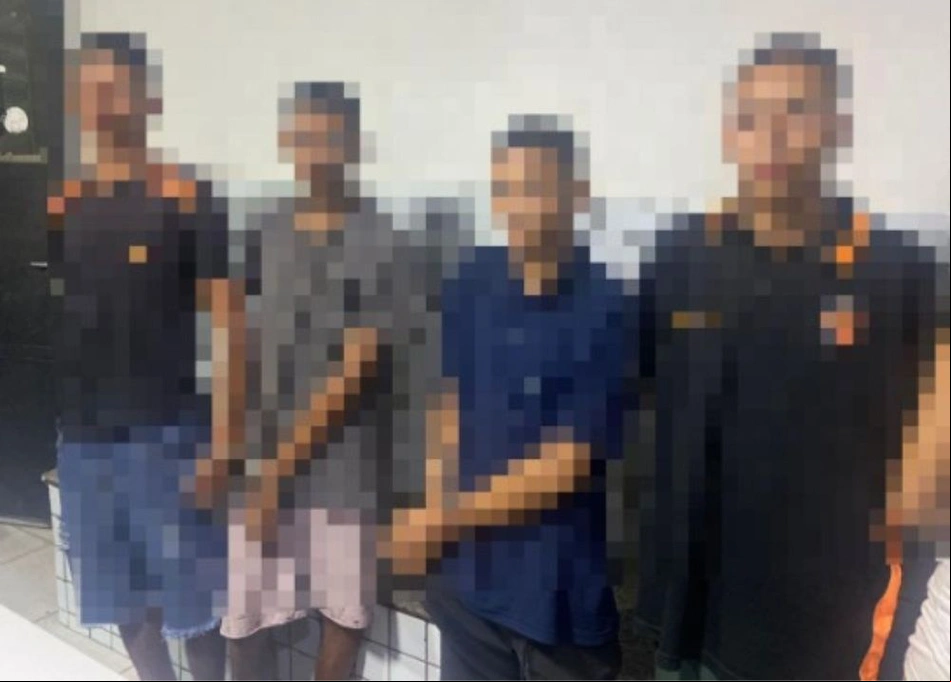 Faccionados do Bonde dos 40 presos durante a abordagem