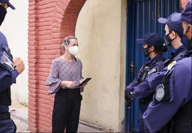 Secretária Eliana Lago visita abrigos para os venezuelanos